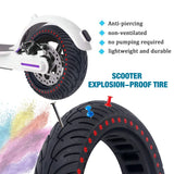 1 x RAW Customer Returns Replacement tire scooter, scooter tire replacement tire solid, electric scooter 8 1 2 tire solid rubber, 8.5 inch honeycomb tire tire for Mijia Xiaomi M365, anti-slip solid tire. - RRP €18.99