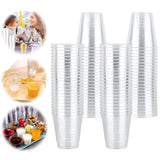 5 x Brand New Giugio 100 pieces plastic shot glasses, 3cl 30ml shot glasses, transparent plastic shot glasses, reusable drinking cups, party cups, party cups for birthdays, weddings, tastings - RRP €45.95