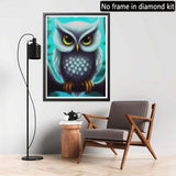 1 x Brand New Hoobee 5D Diamond Painting DIY Set Owl, Diamond Painting Pictures Animal, Full Drill Embroidery Cross Stitch Art Craft for Home Wall Decoration 30 40 cm  - RRP €20.4