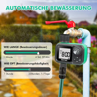 1 x RAW Customer Returns RESTMO irrigation computer, ball valve irrigation control, sprinkler timer for garden hose, outdoor faucet, automatic manual irrigation system, zero low water pressure system - RRP €37.68