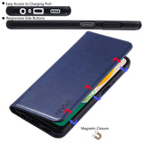 1 x Brand New AsileCuir Funda Compatible con Samsung Galaxy A13 5G Galaxy A04s 6.5 Pulgadas, Carcasa Cuero PU Libro Tapa Billetera Ranura Tarjeta RFID Bloqueo Soporte Plegable Magn tico Flip Case, Azul - RRP €19.2