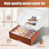 1 x RAW Customer Returns NYBQ laminate repair set, 41 pieces wood parquet repair set for laminate floors, wood putty, furniture repair set-restores any wooden surface, scratches, for wooden doors, tables, cupboards - RRP €20.98