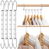 1 x RAW Customer Returns HOUSE DAY Magic Hangers Space Saving Hangers for Clothes Hangers Space Saving Wardrobe Hangers Organizer Closet Space Saving Hangers 4 Pack  - RRP €11.87