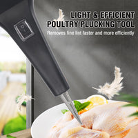 1 x RAW Customer Returns Poultry Plucking Machine Chicken Plucking Machine Rechargeable Electric Feather Removal Cone Head Made of Stainless Steel - Easy and Clean for Removing Feathers for Chickens Ducks Turkeys Black  - RRP €45.37