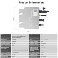 1 x RAW Customer Returns 300W Microinverter, Jadeshay Photovoltaic Grid Tie Inverter, with WiFi APP Monitoring, Grid Inverter Solar Micro Inverter, for Solar Panels, photovoltaic panel - RRP €93.29