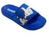 1 x RAW Customer Returns Sonic The Hedgehog Boys or Girls Slider Flip Flops Pool Sandals Blue Size 3 UK, 36 EU - RRP €60.0