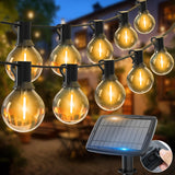 1 x RAW Customer Returns litogo 119.75ft solar fairy lights outdoor, 50 3 G40 LED fairy lights outdoor, 5 modes USB solar fairy lights outdoor weatherproof for balcony, terrace, garden, wedding, house, Christmas parties - RRP €65.99