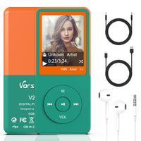 1 x RAW Customer Returns MP3 Player,Vorstik V2 HiFi Digital Audio Player 1.8 TFT Screen Speaker 8G SD Card 64G 50 HRS Playback Voice Recording FM Radio Video Recorder E-Book Reader - RRP €21.44