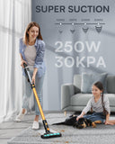 1 x RAW Customer Returns Powerful Cordless Vacuum Cleaner 30000pa with Removable Vacuum Cleaner, 70 Min Autonomy, ECO Mode, Cordless Electric Broom 250W Rechargeable Bagless Vacuum Cleaner for Pet Carpets R-25 - RRP €98.35