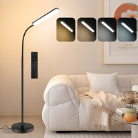 1 x RAW Customer Returns VARICART floor lamp living room, 18W LED floor lamp dimmable, 1800LM floor lamp with remote control, 3000K-6500K color temperature adjustable, 1H timer memory function floor lamp for bedroom - RRP €49.99