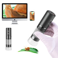 1 x RAW Customer Returns 4K WiFi Digital Microscope Camera for iPhone Android Phone and Windows Mac PC, 3840x2160P Wireless Handheld Microscope, Portable Microscope for Adults and Kids - RRP €46.99