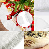 2 x RAW Customer Returns AFASOES Christmas Tree Skirts 78CM Christmas Tree Skirt White Faux Fur Carpet Decors Plush Skirt Christmas Tree Skirt Tree Skirts Round Fur Christmas Tree Stand Carpet Christmas Tree Skirt for Christmas Tree - RRP €26.2