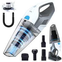 1 x RAW Customer Returns Anktel handheld vacuum cleaner test winner 14.8V 9700Pa with charging station handheld vacuum cleaner battery cordless wet dry with washable HEPA filter handheld vacuum bagless vacuum cleaner for car,  - RRP €60.49