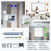 1 x RAW Customer Returns ThisRC 5pcs Wireless Smart Roller Shutter Control Module with 1pcs RF Remote Control, WIFI Control, Compatible with Google Home Alexa APP Control and Manual Switch - RRP €88.99