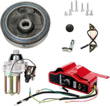 1 x RAW Customer Returns Carkio Electric Start Kit Starter Motor Flywheel Switch Compatible with Honda GX240 8HP GX270 9HP Engine Starter Motor Flywheel Key Switch Coil kit - RRP €91.08