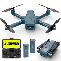 1 x RAW Customer Returns X15 2024 brushless motor, drone with 4k hd fpv camera, 40km h max, wind resistant 4 level drone, 5G WiFi dual cameras, quadcopter drone under 250g, optical flow location RC drone, 2 batteries, 30mins - RRP €109.99