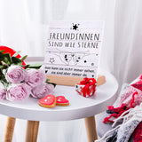 2 x Brand New Gifts for best friend, wooden signs with saying home decoration girlfriends birthday present, friendship gift gift ideas little something for birthday wedding Christmas for girlfriend BFF - RRP €16.1