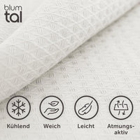 1 x RAW Customer Returns Blumtal cooling blanket 150x200 cm - summer blanket bamboo - Oeko-TEX certified cooling blanket as sofa blanket summer travel blanket - cooling blanket bed - self-cooling blanket - bamboo blanket cold blanket - Ivory - RRP €24.99