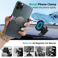 1 x RAW Customer Returns Mobile phone clip metal plate, suitable for all magnetic car holders and desktop magnetic stands, compatible with smartphones such as iPhone 14 15 Pro Max, Samsung S23 , Huawei, Xiaomi, OPPO, etc. gray  - RRP €14.99