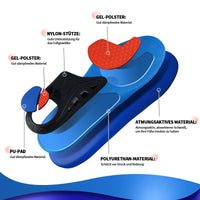 1 x RAW Customer Returns Insoles for work shoes - Gel insoles for work shoes - Insoles for plantar fasciitis, foot pain - Shoe insoles for everyday life and work -M - RRP €25.2