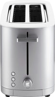 1 x RAW Customer Returns ZWILLING ENFINIGY toaster with 3 automatic programs, 7 browning levels and switch-off function, long slot toaster for 4 short or 2 long slices, silver without bun attachment  - RRP €105.0