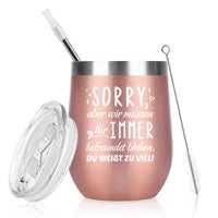 1 x RAW Customer Returns Livole Best Friend Gifts Christmas, Gifts for Women, Girlfriend, SORRY, But We Must Stay Friends Forever. YOU KNOW TOO MUCH - 350ml coffee to go mug, stainless steel thermal mug - RRP €16.94