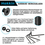 1 x RAW Customer Returns Hakkin 1250pcs M2 M3 M4 M5 countersunk head screws set hexagon screws carbon steel hexagon socket threaded screws set hexagon button screws and washers assortment kit black - RRP €26.11