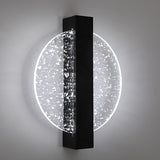 1 x RAW Customer Returns Comely Indoor LED Wall Light, Creativity 12W 1500LM Round LED Wall Lamp Cold White 6500K, Indoor Wall Lighting for Living Room, Bedroom, Stairwell, Hallway, Black - RRP €28.28