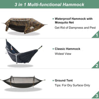 1 x RAW Customer Returns Night Cat Hammock Tent with Mosquito Net Waterproof Rain Fly For 1 Person Hiking Camping in Garden Backyard Wild - RRP €122.0