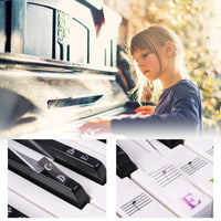 27 x Brand New Keys Notes Piano Stickers, Piano Keyboard Notes Stickers, Premium Piano Stickers, Colored Piano Keyboard Stickers, for 37 49 54 61 88 Keys, Learning Piano and Notes Colorful  - RRP €550.8