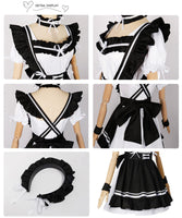 5 x Brand New Lakobsy French Maid Dress Women Sweet Maid Outfit Costume Lolita Cosplay Dress for Carnival Halloween Costume - RRP €176.4