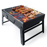 1 x RAW Customer Returns BBQ Barbecue Grill, Portable Foldable Charcoal Grill Desk Table Top Outdoor Stainless Steel BBQ Smoker for Picnic Garden Patio Camping Travel - RRP €22.26