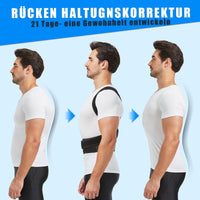 1 x RAW Customer Returns FVFCCD Back Straightener Posture Corrector Back Women and Men, Adjustable Back Trainer Shoulder Strap, Back Support for Back Pain Relief - RRP €37.96