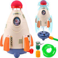 6 x Brand New Rocket Water Sprinkler, Sprinkler Toy, Garden Water Toys, Rocket Sprinkler Toy Garden Games for Kids, Rocket Sprinkler Summer Toy White  - RRP €122.4