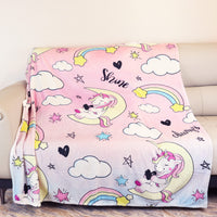 1 x Brand New PQCXXA Fleece Blanket for Boys and Girls Unicorn Flannel Blanket Soft Flannel Blanket for Girls Gifts 130x150cm, Clouds  - RRP €22.8