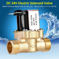 1 x RAW Customer Returns Jadeshay Solenoid Valves, 1 2 Solenoid Valve 220V AC Normally Closed Electric Solenoid Valve Brass for Water Control - RRP €17.45