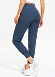 1 x RAW Customer Returns Libin Women s Joggers Sweatpants with Pockets Tapered Running Trousers for Comfortable Casual Workout, Navy Blue S - RRP €32.99