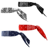 4 x Brand New 4 Pieces Boho Headband Bandanas Adjustable Sports Headband Hairband Ladies Elastic Summer Non-Slip Yoga Hairband for Women and Men - RRP €72.0