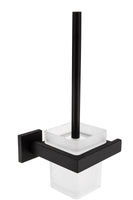 1 x RAW Customer Returns CASEWIND toilet brush holder black matt, toilet brush wall mounting, toilet brush holder set stainless steel with drilling - RRP €39.99