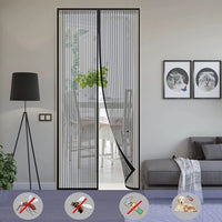 1 x Brand New LATRAT magnetic fly screen door polyester insect protection balcony door magnetic curtain mosquito protection door cellar door and patio door, easy adhesive installation without drilling, cannot be shortened 140X240cm  - RRP €24.0