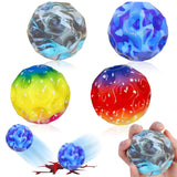 4 x Brand New Pack Jumping Rubber Ball, Astro Jump Ball, Space Ball, Power Space Balls Toy, Bounce Hole Ball, Space Ball Mini Bouncing Ball Toy, Bounce Ball, Toy Planet Bouncing Balls for Children Outdoor - RRP €52.4