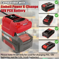 2 x RAW Customer Returns EID charger replacement for Einhell Power X-Change 18V battery charger 2A Li-Ion, 18V, EU plug, battery monitoring and intelligent charging management, LED display  - RRP €42.34