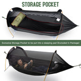 1 x RAW Customer Returns Night Cat Hammock Tent with Mosquito Net Waterproof Rain Fly For 1 Person Hiking Camping in Garden Backyard Wild - RRP €136.58