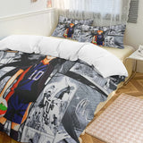 1 x Brand New SK-PBB Bed Linen 3D Anime Duvet Cover Set 100 Polyester Fiber Bedding Set Microfibre Duvet Cover with Zip, Gifts for Children Haikyuu6.200 x 200 cm 80 x 80  - RRP €20.4