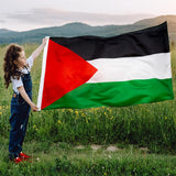 1 x RAW Customer Returns Palestine Flag 90 x 150 cm, Palestine Flag Polyester, Palestinian Flag, Flag Palestine, Palestine Flag Large - RRP €7.04