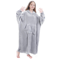 7 x Brand New FUSSEDA Oversized Wearable Blanket Sweatshirt, Super Thick Warm Sherpa Fleece Cuddly Blanket Hoodie with Pockets and Sleeves for Adults and Children - RRP €219.94