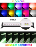 1 x RAW Customer Returns CLV 42W Outdoor RGB LED Spotlight, Outdoor RGB LED Bar with 360 RF Remote Control, Waterproof IP66, 10 Colors Change 30 Dynamic Modes 6 Brightness, Function Memory, RGB Light for Outdoor Parties - RRP €52.21