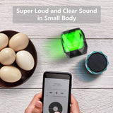 1 x RAW Customer Returns LFS small Bluetooth speaker with light, mini portable Bluetooth box waterproof, hands-free function for phone, wireless speaker for iPhone, galaxy etc. - RRP €20.71