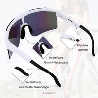 1 x RAW Customer Returns FEISEDY Sports Sunglasses Men Cycling Glasses for Women Sports Glasses UV400 Protection Cycling Glasses for Outdoor Activities B2837 - RRP €21.18