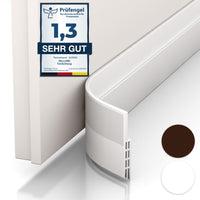 1 x RAW Customer Returns Vellure door seal draft excluder for doors - NEW premium door seal self-adhesive save energy - quick and easy to install door draft excluder ideal as sound insulation, cold protection white  - RRP €14.62